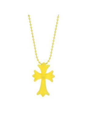Chrome Hearts Rubber CH Crs Sml Small CH Cross Silicone Necklace